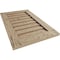 Ekena Millwork Timberthane Hand Hewn Vertical Faux Wood Non-Functional Gable Vent, Primed Tan, 24"W x 48"H GVURVE24X48DHHPR - alternate 5